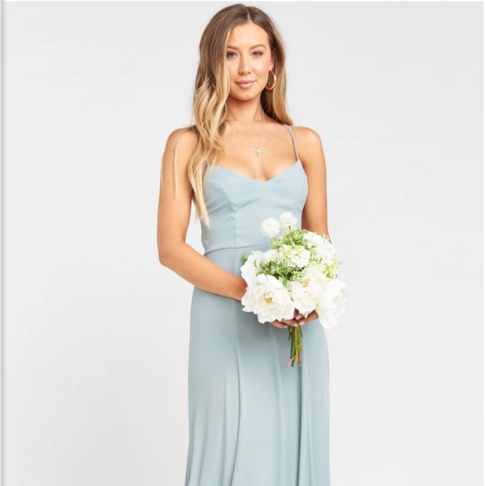Show Me Your MuMu Silver Sage Bridesmaid Dress